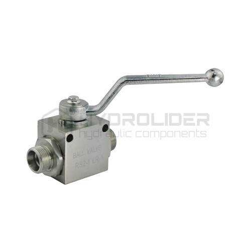 Ručný guľový ventil 2-cestný  závity: M22x1.5 prietok: 60L / min maximálny tlak: 350bar